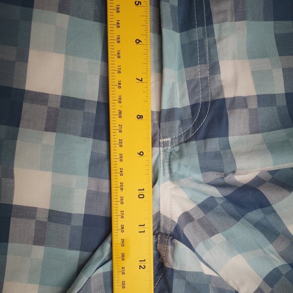 NWOT Rule 18 A Bobby Jones Brand Men's Size 36 Teal & White Plaid Golf Shorts - Picture 11 of 12